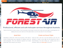 Tablet Screenshot of forestair.com.au